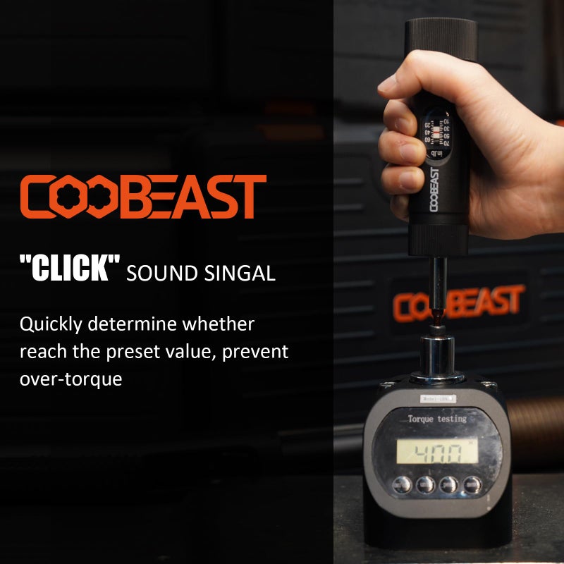 Coobeast 13 قطعة مفك عزم الدوران المسبق مع S2 بت 1/4 محرك عزم الدوران وجع مفك مجموعة لأدوات الصيانة إصلاح الدراجة وتركيب نطاق عزم الدوران رطل 10-70 بوصة رطل - Image 4